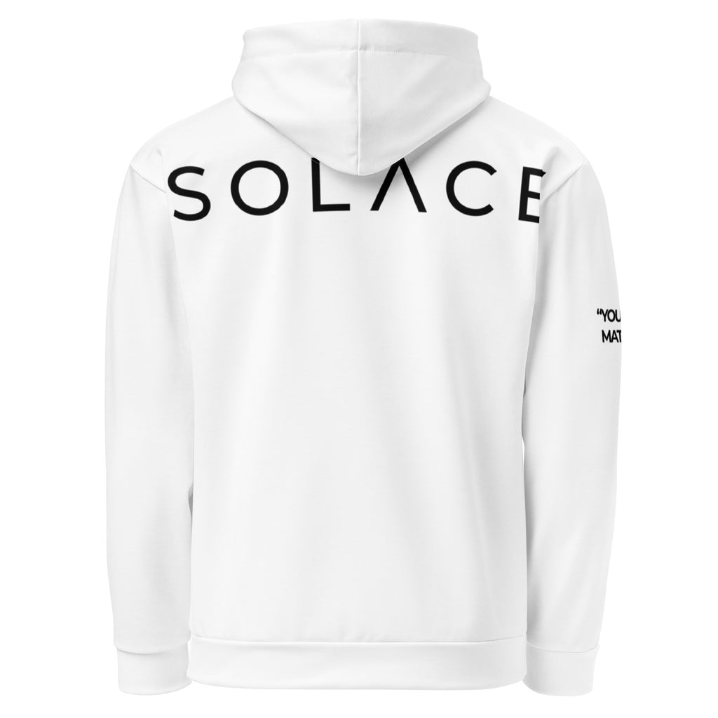 Run 4 Solace - [SOLACE] - WHITE Unisex Hoodie