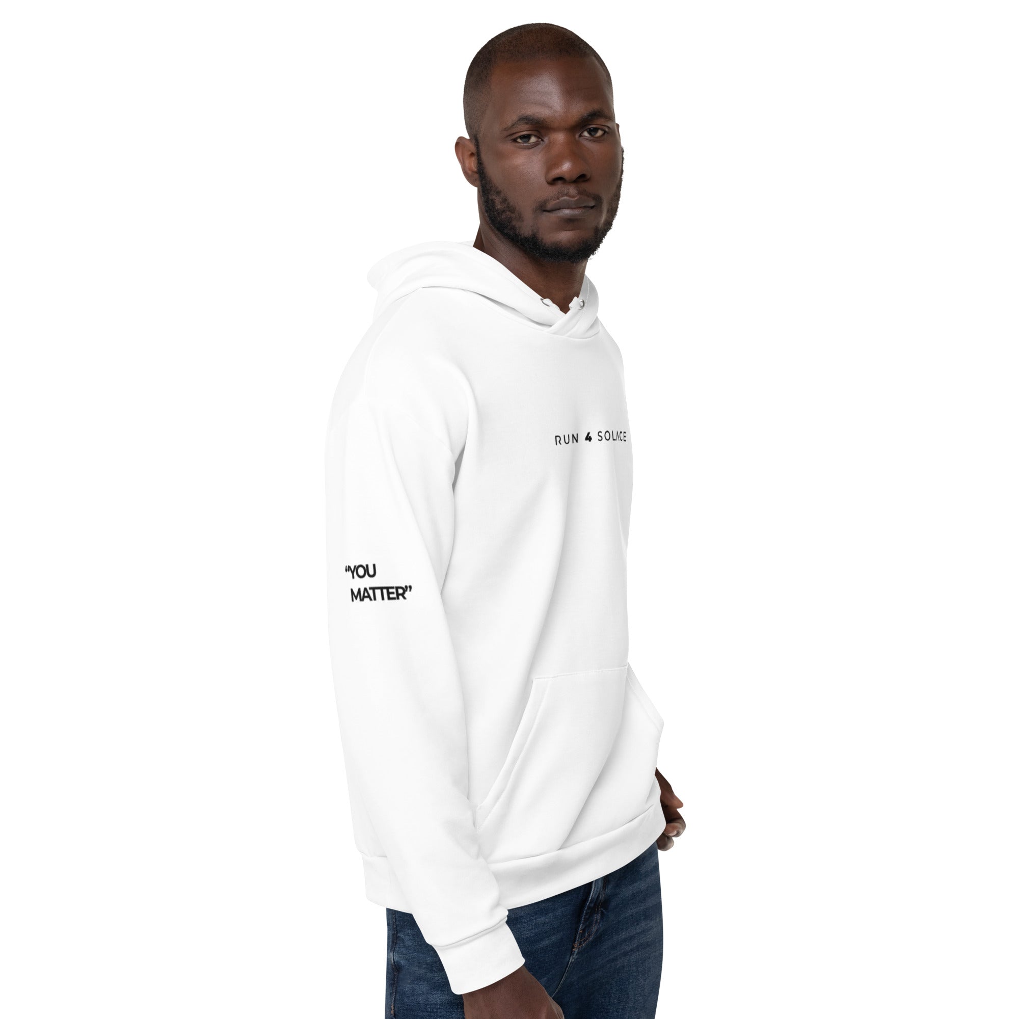 Run 4 Solace - [SOLACE] - WHITE Unisex Hoodie