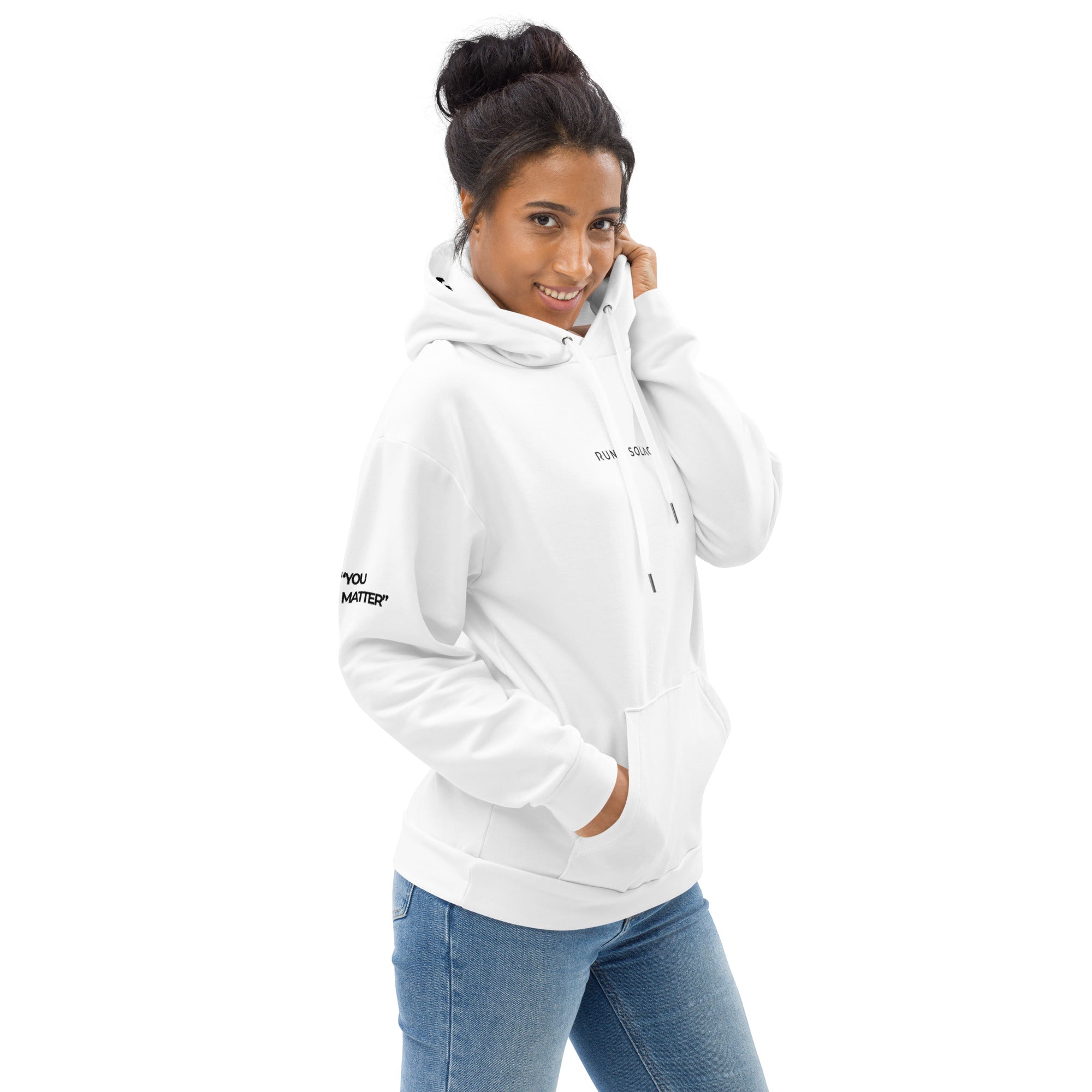 Run 4 Solace - [SOLACE] - WHITE Unisex Hoodie